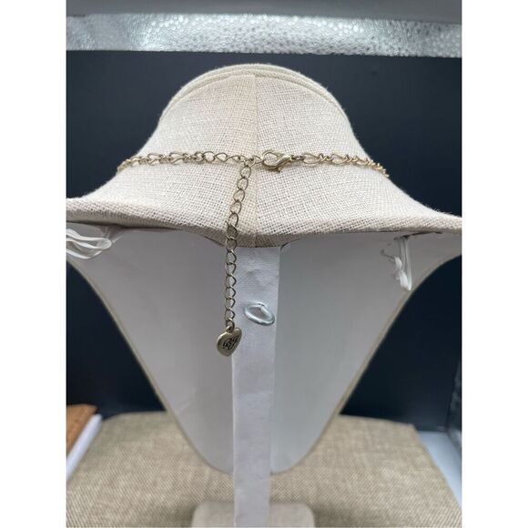 Vintage Betsey Johnson Ballet Theme Necklace Swan Frame Shoe Pearl and Bow - Picture 2 of 7